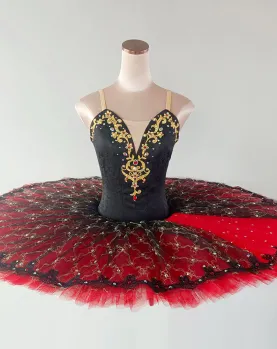 Red Don Quixote Professional Ballet Tutu Spanish Costumes Style