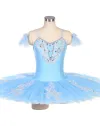 Sky Blue Ballet Tutu Dress Bluebird Variation Dance Wear Basic