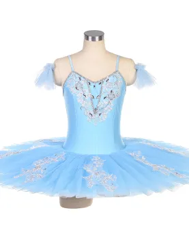 Sky Blue Ballet Tutu Dress Bluebird Variation Dance Wear Basic