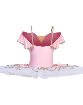 Pink White Fairy Doll Ballet Tutu Costumes Competition Dance Costume Basic