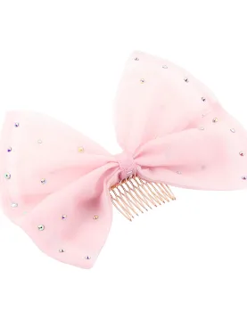 Fairy Doll Professional Ballet Headpiece Tiara Competition Pink Flower Handmade 