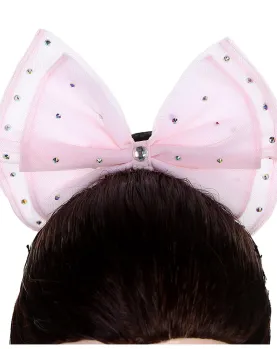 Fairy Doll Professional Ballet Headpiece Tiara Competition Pink Flower Handmade 