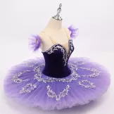 Professional Purple Tutu Costumes Lilac Fairy Flower