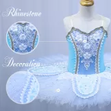 Children & Adult Classical Blue Baisc Blue Brid Pancake Tutus (Unprofessional)