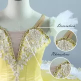 Professional Yellow Tutu Costumes Classic Dance Tutu